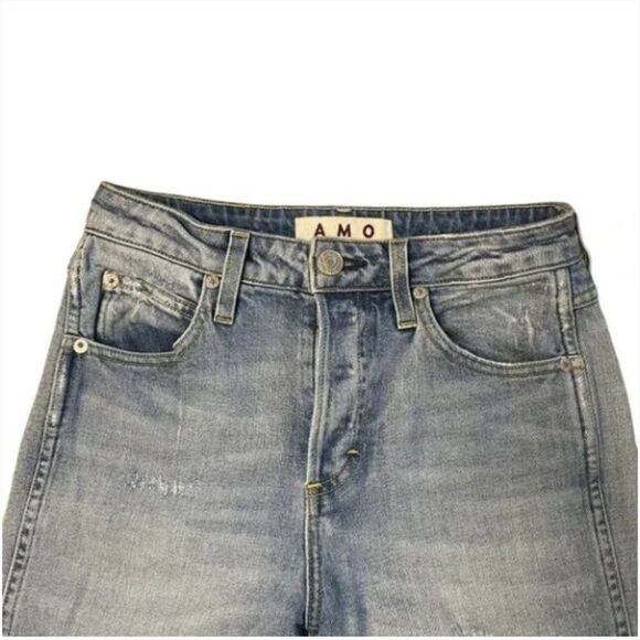 AMO Babe Trippin High-Rise Cropped Skinny Jeans Size 26 | Premium Designer Denim - Picture 4 of 11